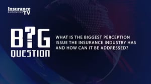 What is the biggest perception issue facing the insurance industry?