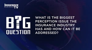 What is the biggest perception issue facing the insurance industry?
