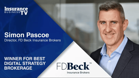 How did FD Beck Insurance Brokers win their Best Digital Strategy award?