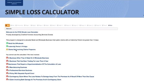 Inside Crawford’s Simple Loss Calculator