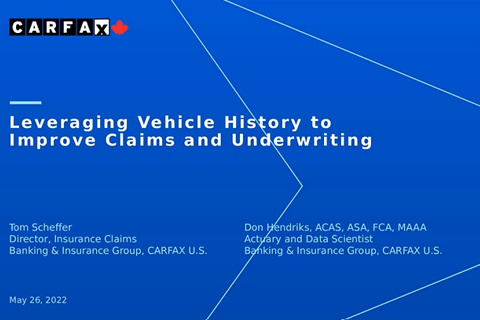 How to use vehicle history to boost claims and underwriting