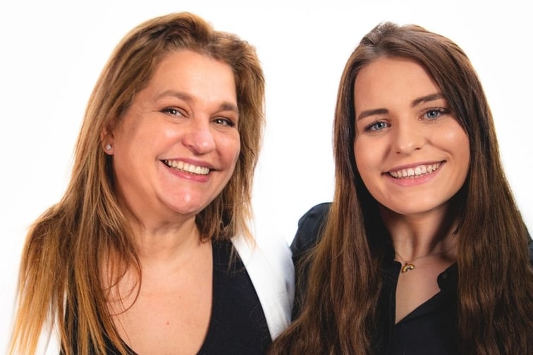 In the hot seat: Phoebe and Elodie Blamey