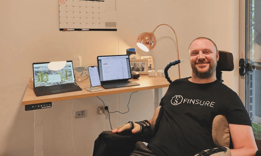 Finsure exec returns to work after tragic accident