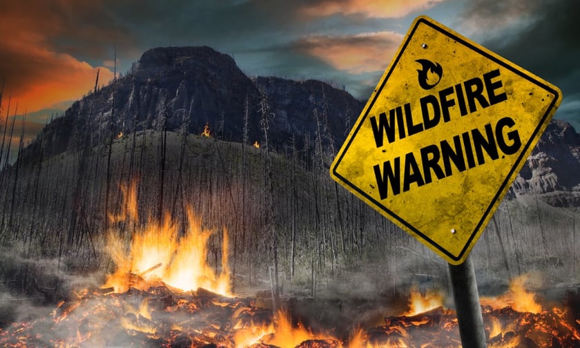 Which Canadian cities are most at risk of wildfires?