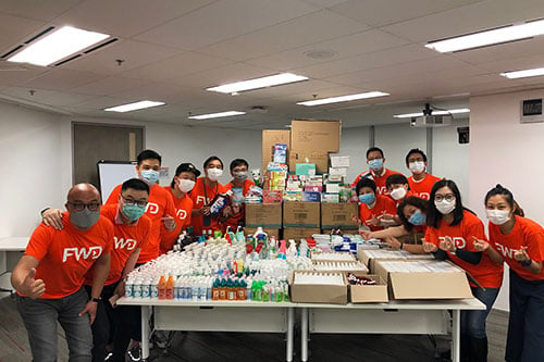 FWD Hong Kong donates supplies to combat COVID-19 outbreak