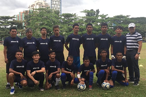 Allianz lends support to football team in ASEAN Para Games