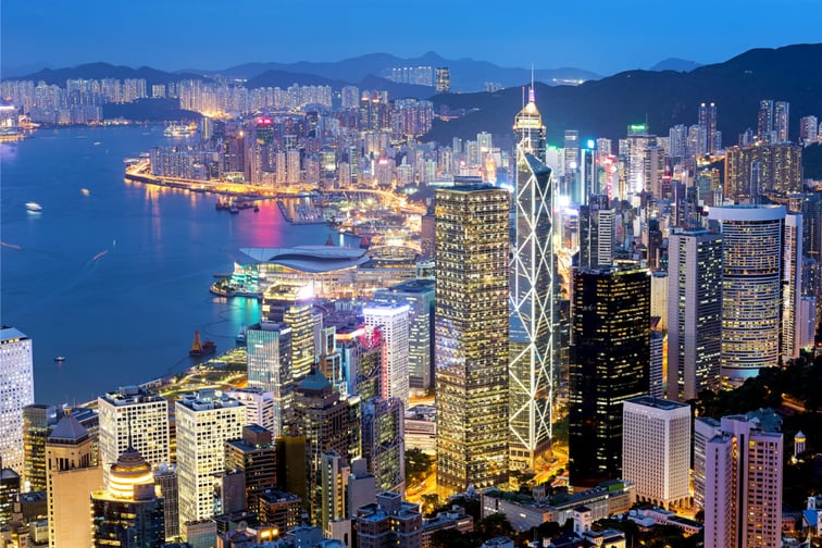 Hong Kong chief executive says city in "enviable" spot