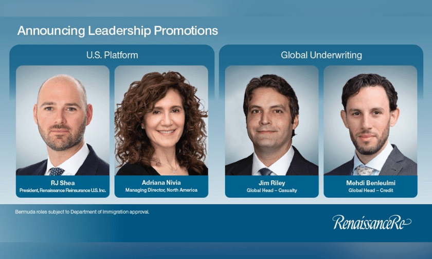 RenaissanceRe announces leadership promotions to bolster specialty lines