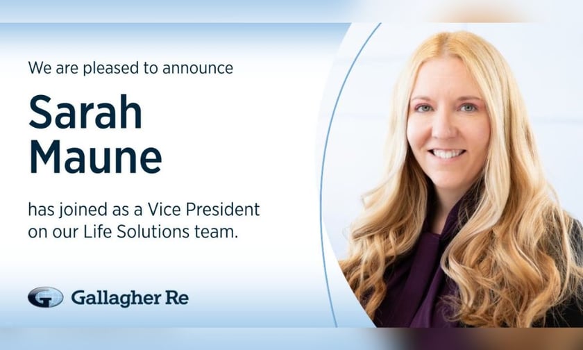 Gallagher Re appoints Sarah Maune as VP in life solutions team