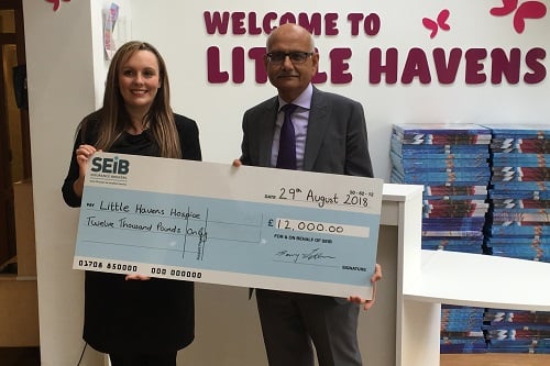 SEIB Insurance Brokers donates to Little Havens Hospice