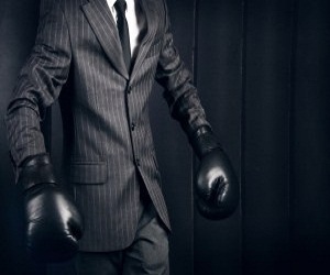 Time to suit up: But none of that boring black or white business
