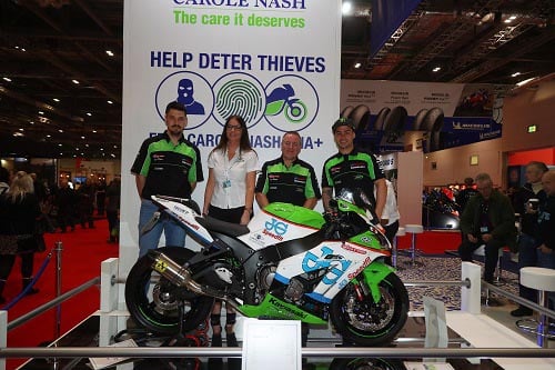 Carole Nash supports Kawasaki team in this year's BSB