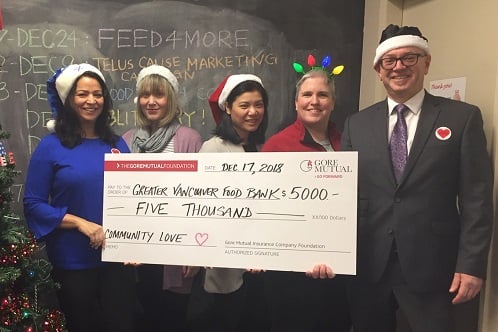 Gore Mutual donates to food banks across Canada