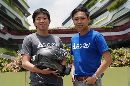 Young Singaporean inventors create “smart” motorbike helmet