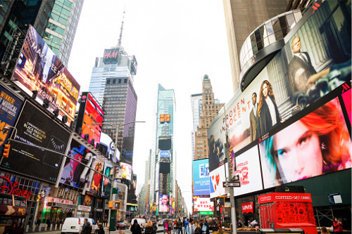Insurance battle turns out lights in Times Square