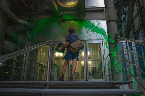 Lloyd’s HQ hit by protesters