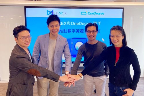 OneDegree partners with HKbitEX to cover digital assets
