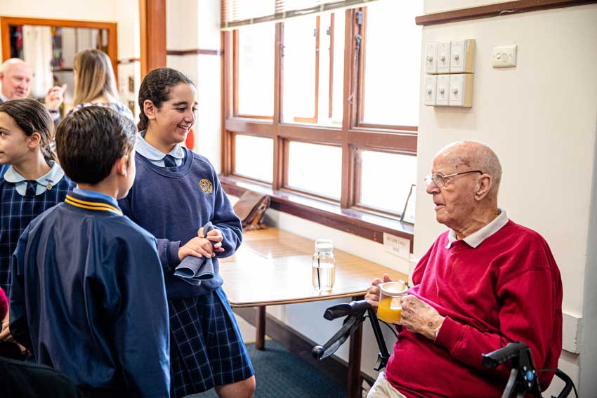 Now for the good news: Students supporting elderly community