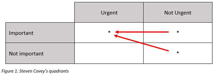 Figure 1. Steven Covey's quadrants