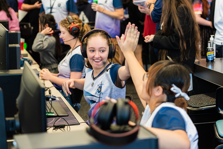 Girls level up tech skills at major gaming event