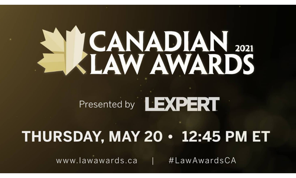 What to expect at the virtual Canadian Law Awards 2021