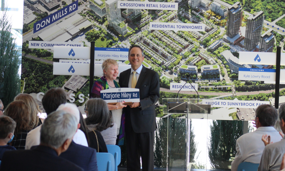 Don Valley legal service exec Marjorie Hiley recognized with street name for community contributions