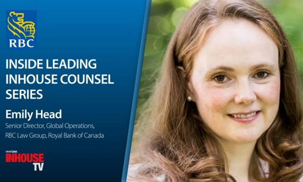 Litigation expertise helps Emily Head transition to global operations role at RBC Law Group