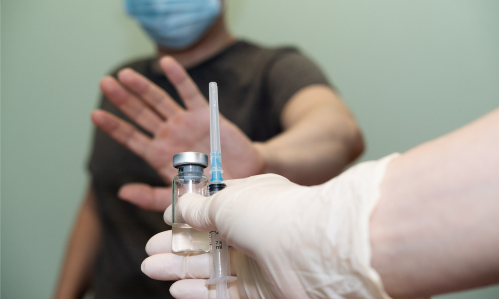 Vaccine hesitancy still not just cause to terminate