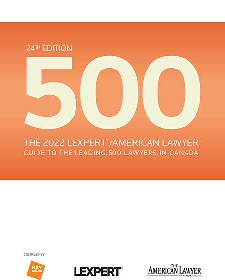The Lexpert/American Lawyer Guide to the Leading 500 Lawyers in Canada