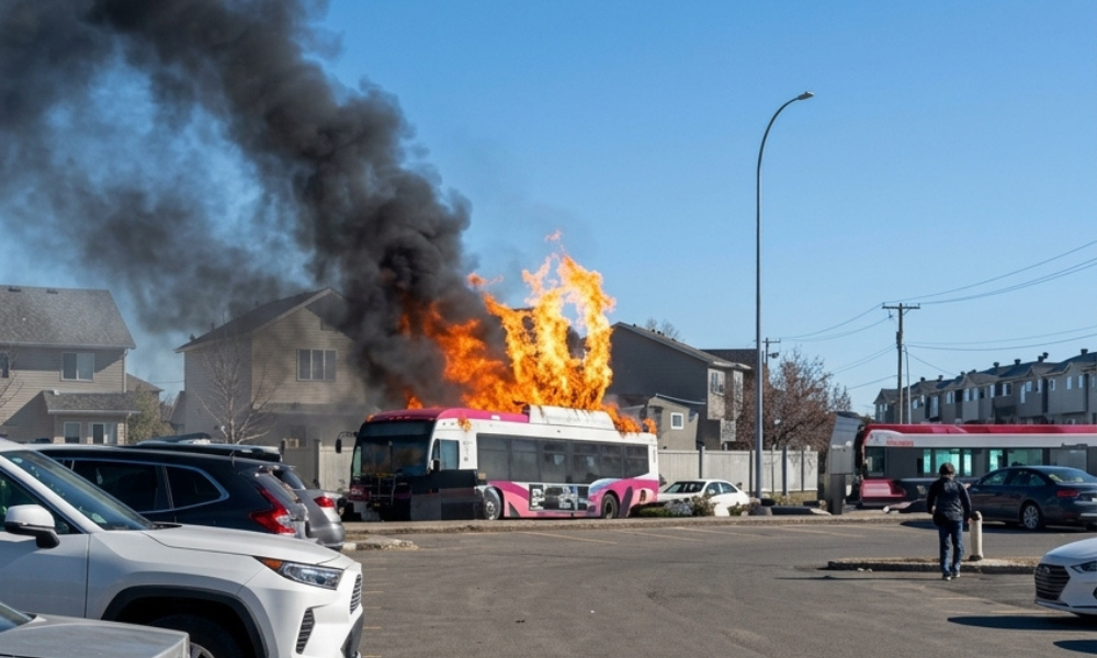 Three killed in fiery Calgary bus crash | Canadian Occupational Safety