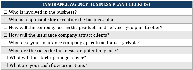 How to start an insurance agency from home – sample business plan checklist