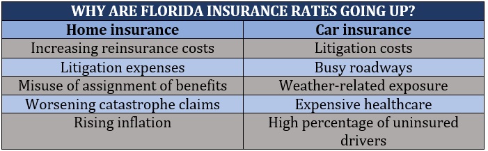 Why are Florida insurance rates going up