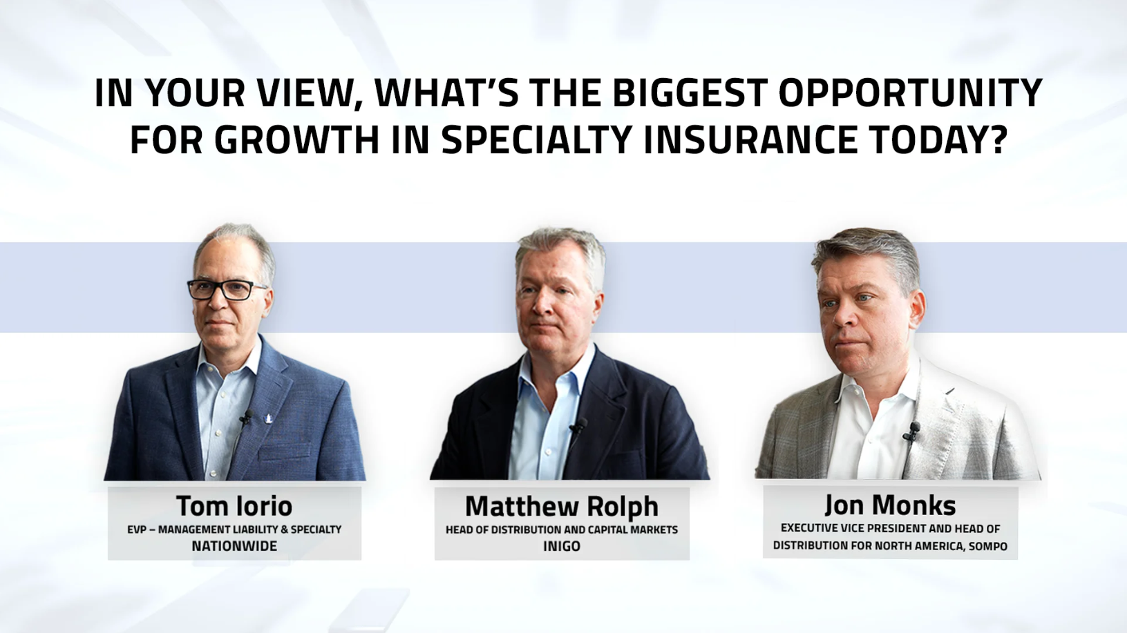 What is the greatest alternative for development in specialty insurance coverage in the present day?
