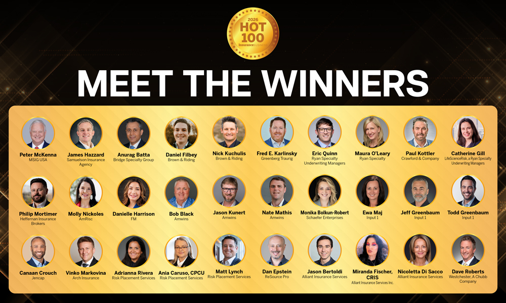 Revealed – hot 100 insurance leaders in the US