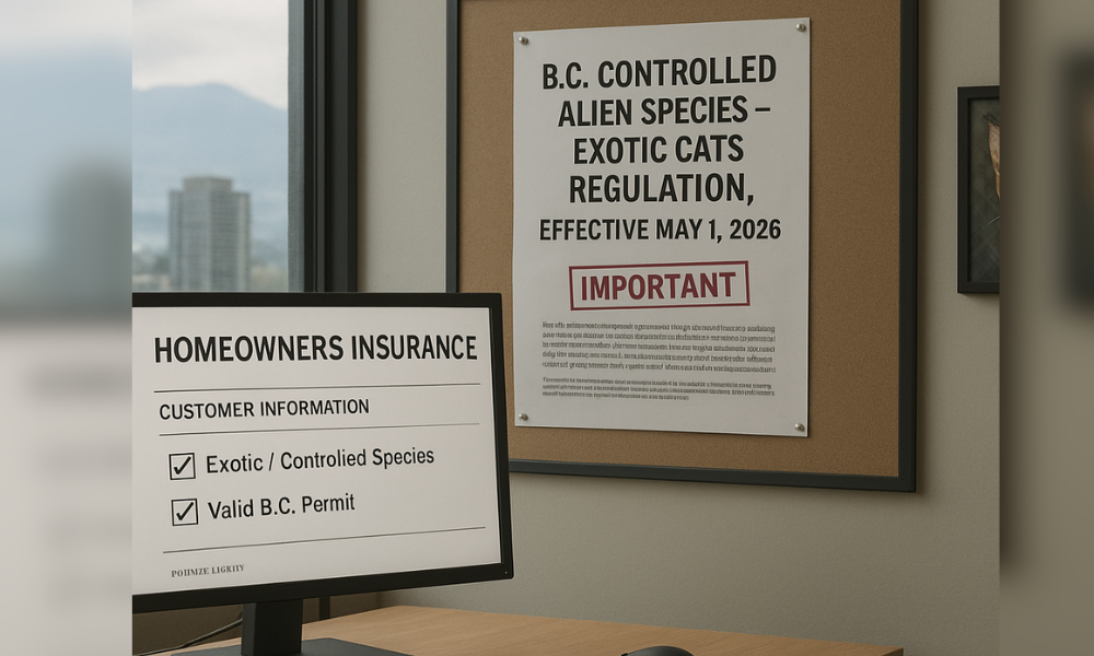 New B.C. rules on exotic cats prompt underwriting and disclosure checks