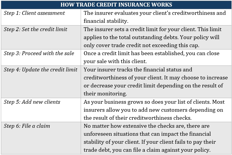 An overview of how trade credit insurance works in Australia