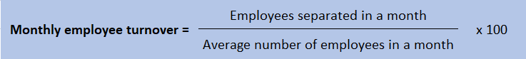 formula for monthly employee turnover