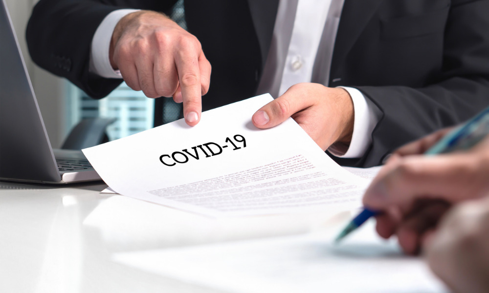 Does having COVID-19 in company’s premises constitute loss for insurance purposes?