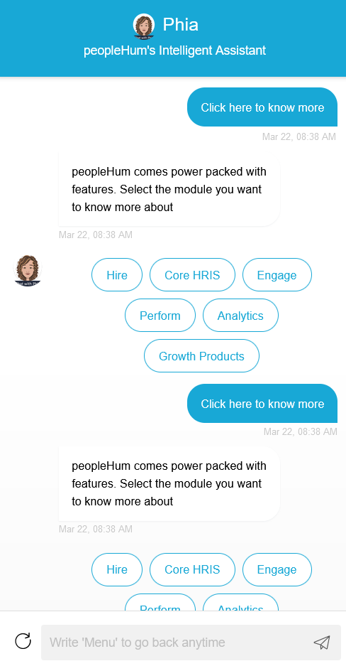 peoplehum review of phia chatbot