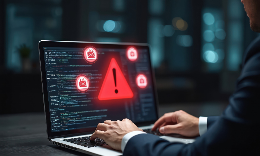Terminated worker uses company data in a harassment campaign against the employer