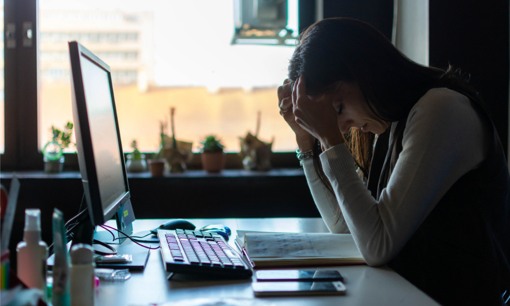 A quarter of Australians think work negatively impacts their mental health
