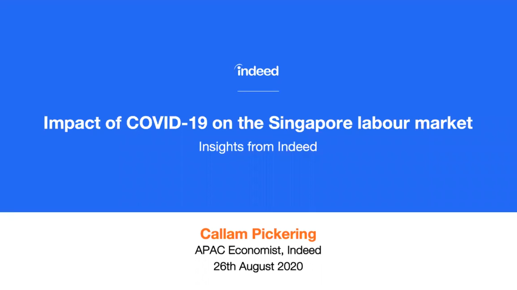 Impact of Covid-19 on the Singapore labour market