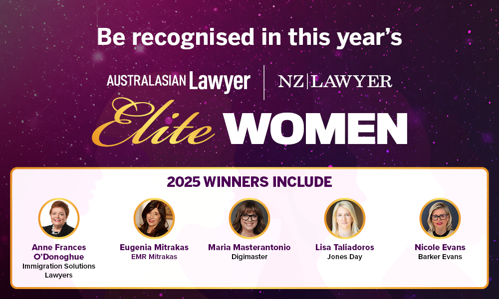 Time is running out to nominate the Elite Women in law | Australasian ...
