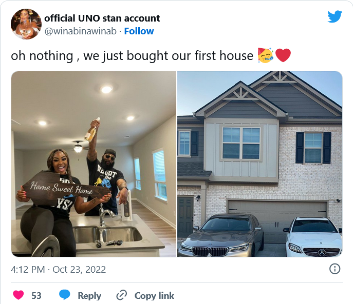 Couple buys first home