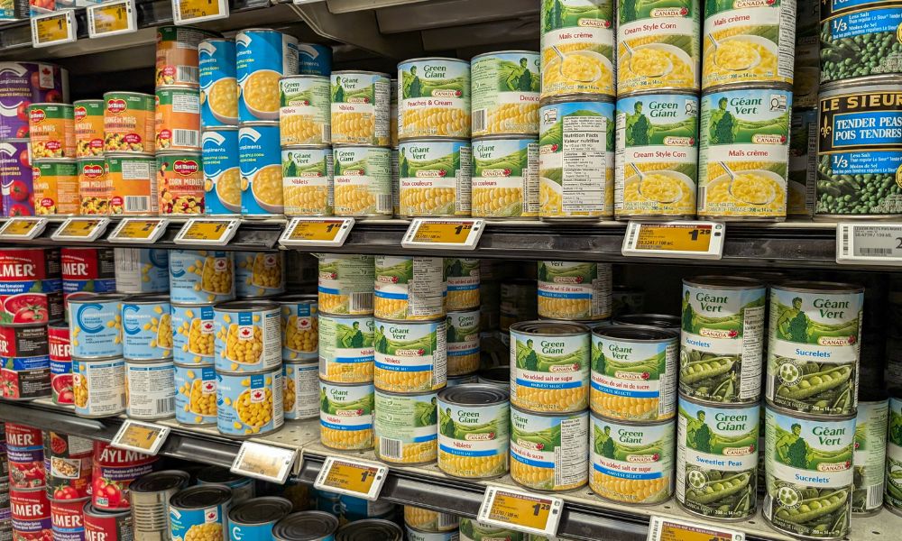 Canada hits canned vegetable imports with 10% tariff, spares the US