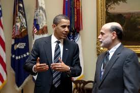 Federal Reserve with Obama and Bernanke