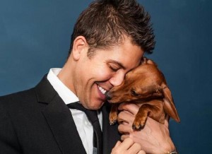 Fredrik Eklund and his best friend; photo by Rich Caplan